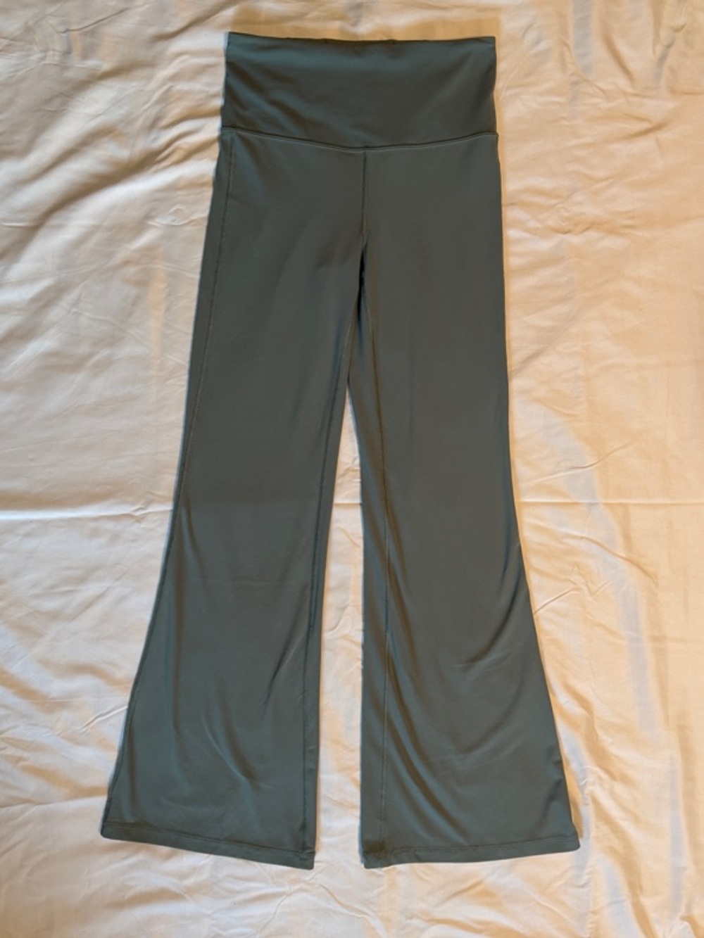 Athleta Elation Flare Pant in Sage Green